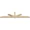 Ekena Millwork Kennewick Rough Sawn Timber Gable Bracket, Douglas Fir, 96"W x 24"H x 4"D x 4"F, 6/12 Pitch GBW096X24X0404KEN00RDF - alternate 4